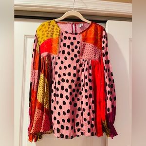 Bl-nk (Anthropologie) Miranda Peasant Blouse